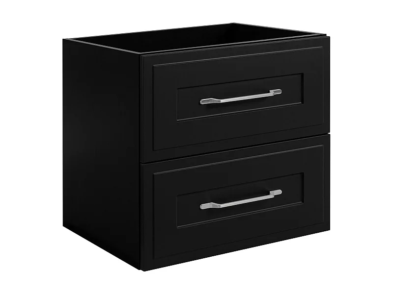 Mueble bajo lavabo de estilo clásico, negro, 60 x 57 x 46 cm