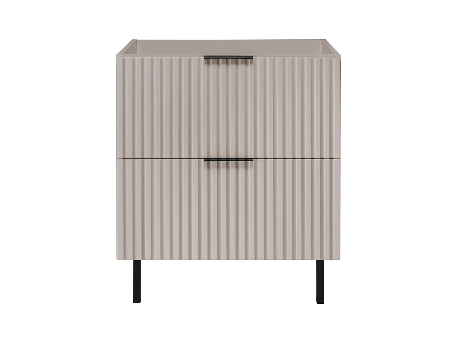 Meuble vasque, Cachemire + poignée noire, 60 x 77 x 46 cm, poignée noire, sans plateau