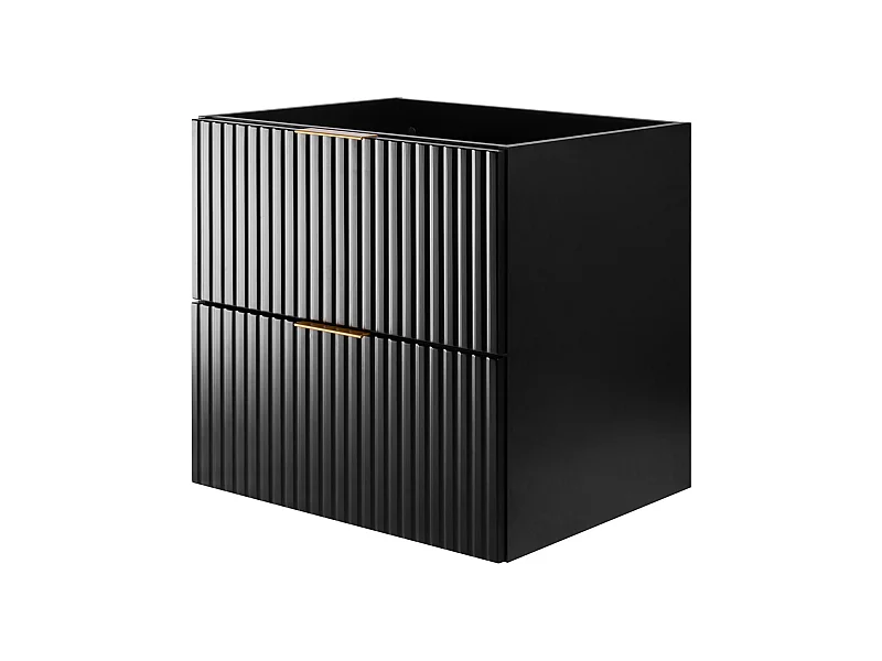 Badezimmermöbel, Mattschwarz, 60 x 57 x 46 cm