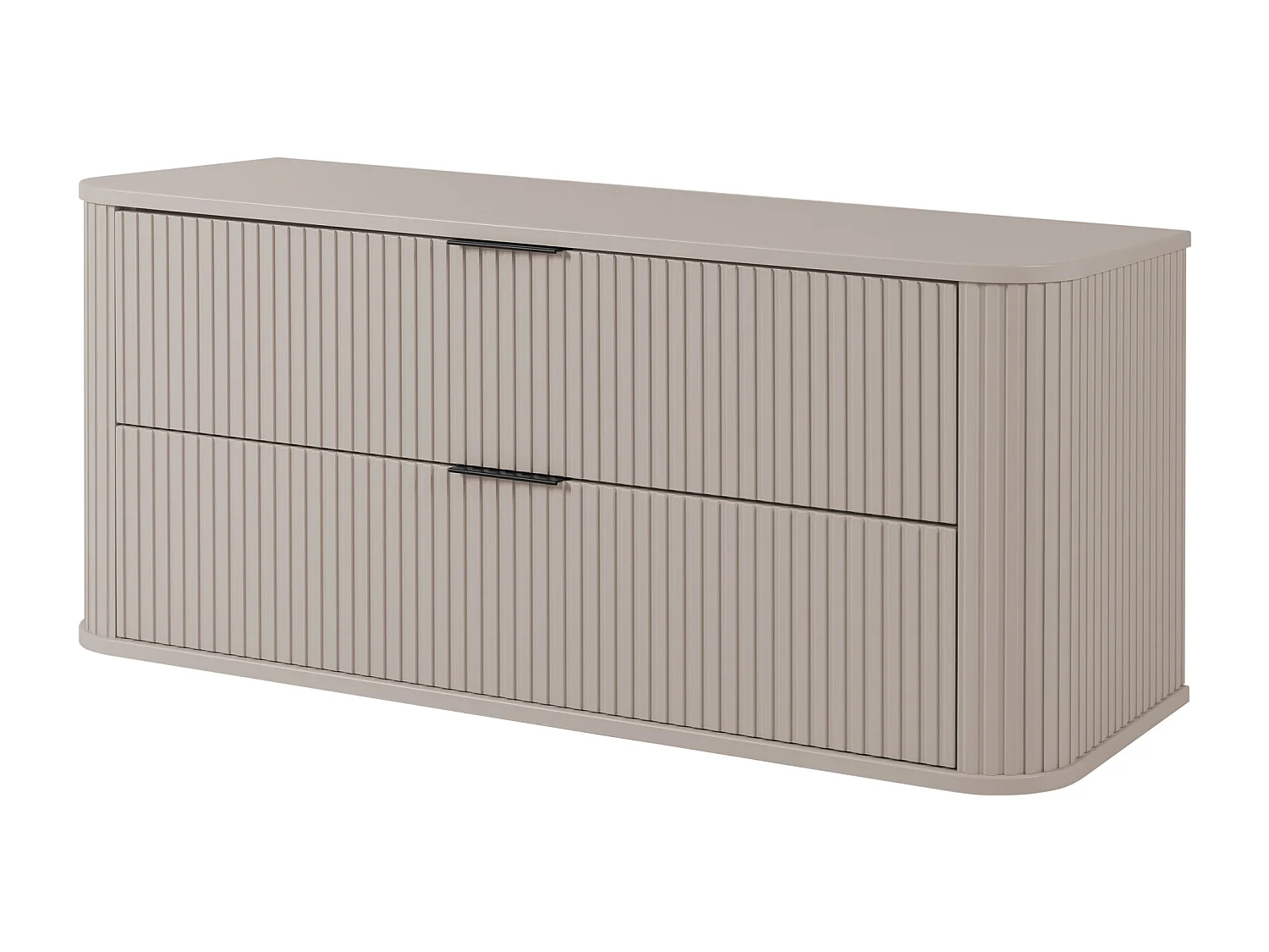 Badkamerkast, Kasjmier, zwarte handgreep, 41,5 x 120 x 51,7 cm