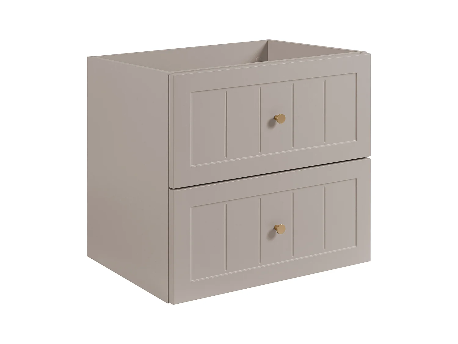 Meuble sous lavabo de style classique, cachemire, 60 x 57 x 46 cm