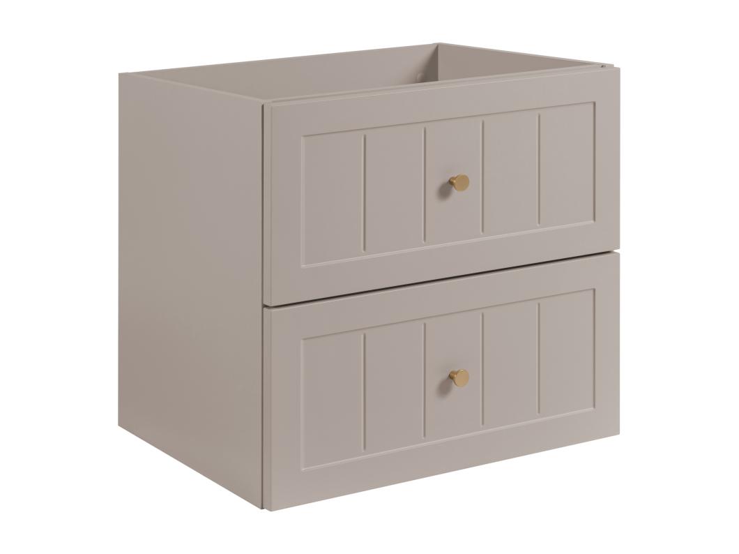 Mobile lavabo in stile classico, cashmere, 60 x 57 x 46 cm