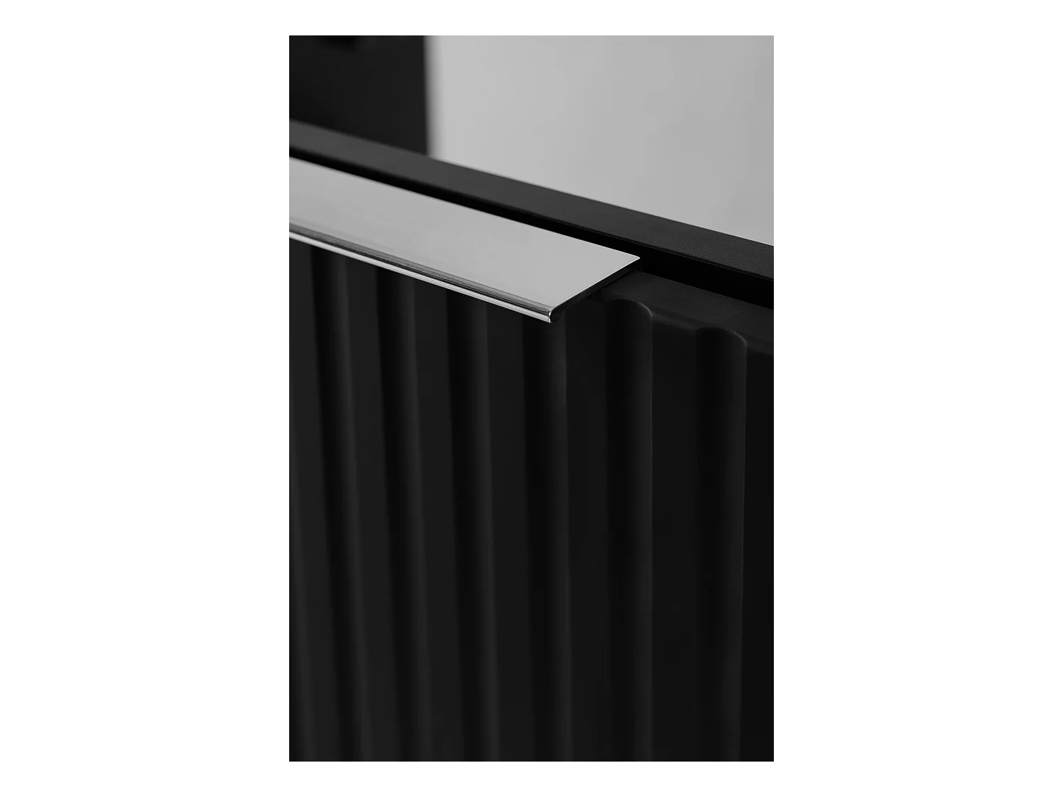 Badkamermeubel, Zwart + zilveren handvat, 60 x 57 x 46 cm