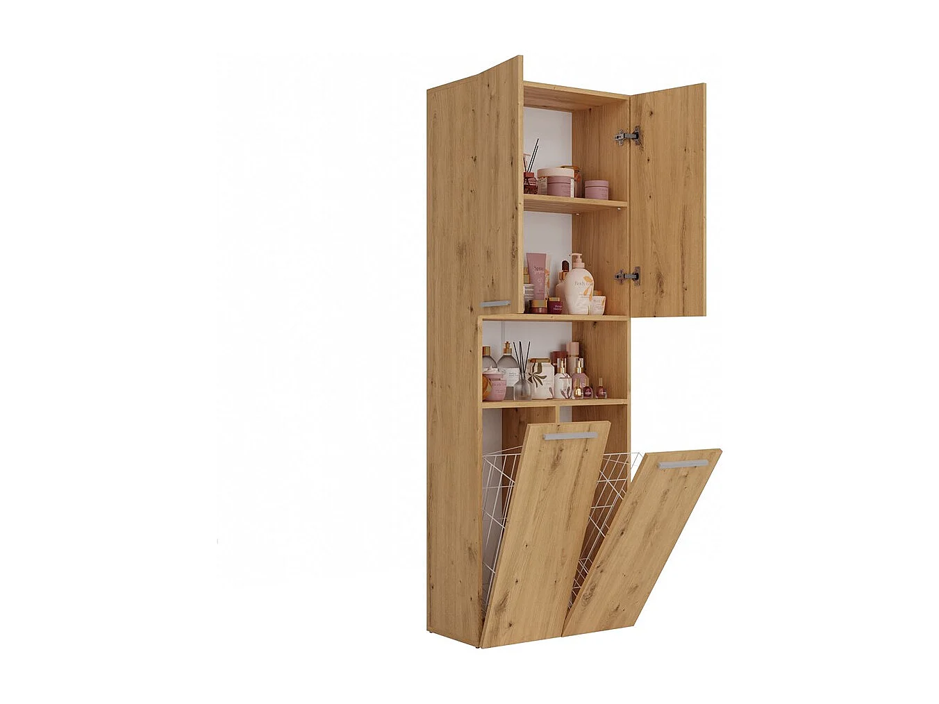 Badezimmermöbel, 174 x 30 x 60 cm, Artisan Oak