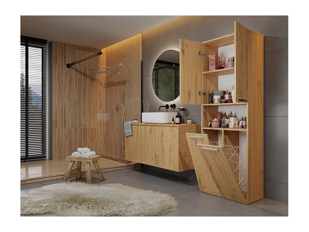 Badezimmermöbel, 174 x 30 x 60 cm, Artisan Oak