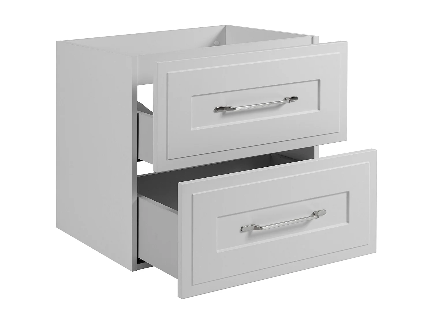 Meuble sous lavabo de style classique, blanc, 60 x 57 x 46 cm