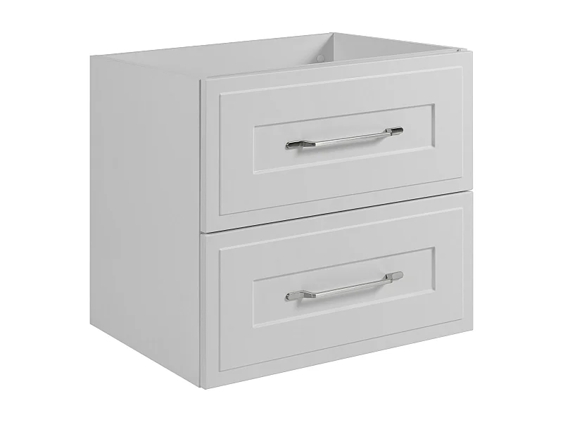 Meuble sous lavabo de style classique, blanc, 60 x 57 x 46 cm