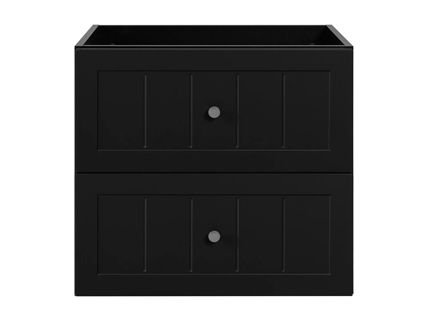 Meuble sous lavabo de style classique, noir, 60 x 57 x 46 cm