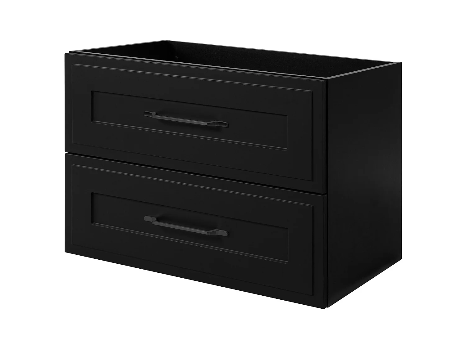 Meuble sous lavabo de style classique, noir, 80 x 57 x 46 cm