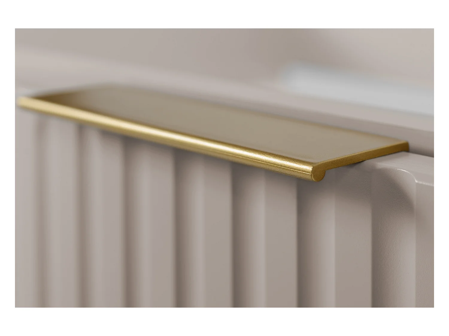 Meuble vasque, Cachemire + poignée dorée, 40 x 57 x 46 cm