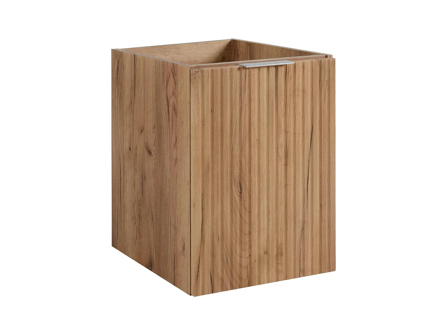 Meuble vasque, Chêne Craft + poignée argentée, 40 x 57 x 46 cm