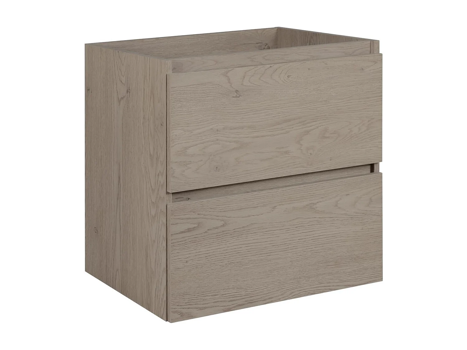 Badkamermeubel 120 cm (2 x 60), Kleur: Donker eiken, 120 x 60,7 x 46 cm