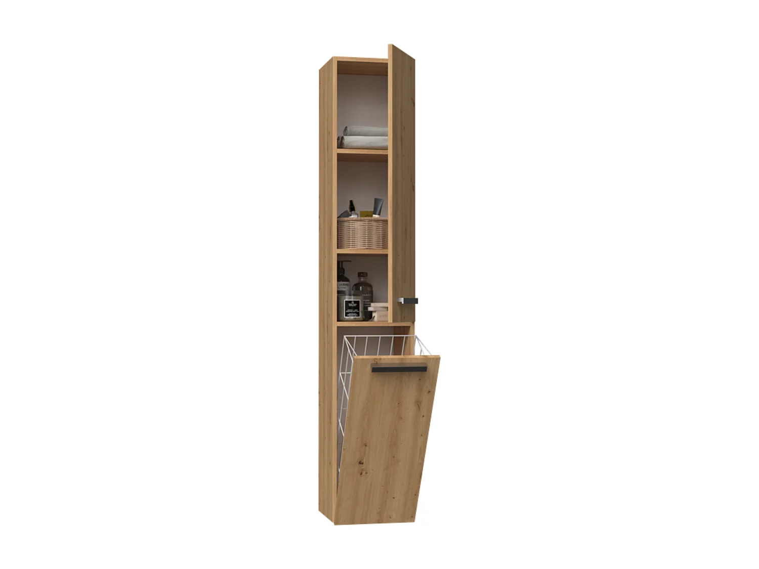 Meuble de salle de bain, Chêne Artisan, 30 x 174 x 30 cm