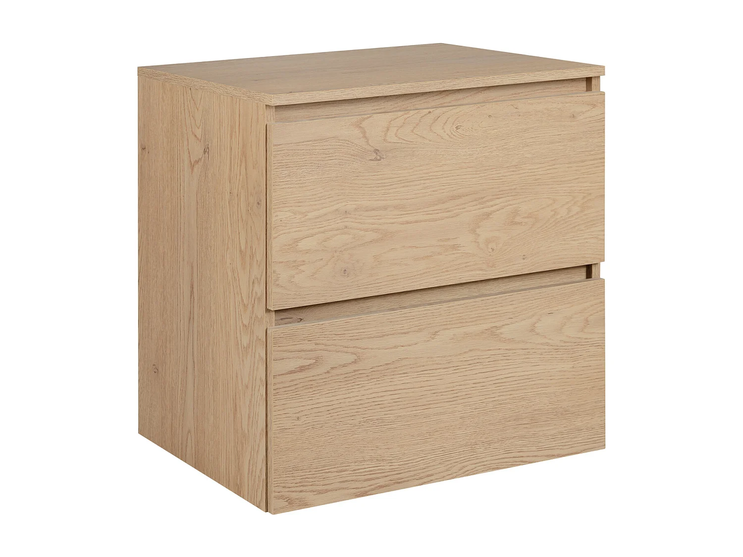 Meuble de salle de bain 60 cm + TOP, Couleur : Chêne Clair, 60 x 57 x 46 cm