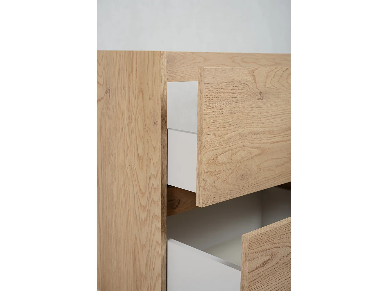 Badkamermeubel 120 cm (2 x 60) + poten, Kleur: Licht eiken, 120 x 80,7 x 46 cm