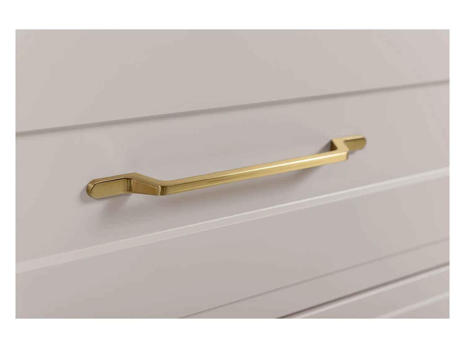 Meuble sous lavabo de style classique, cachemire, 120 (2 x 60) x 57 x 46 cm