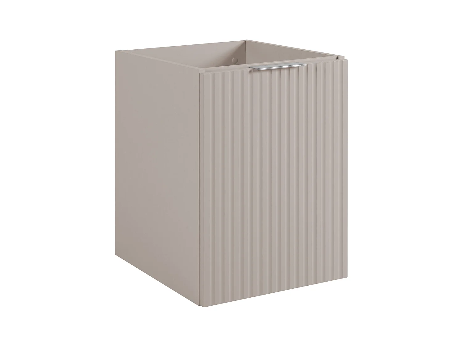 Meuble vasque, Cachemire + poignée argentée, 40 x 57 x 46 cm