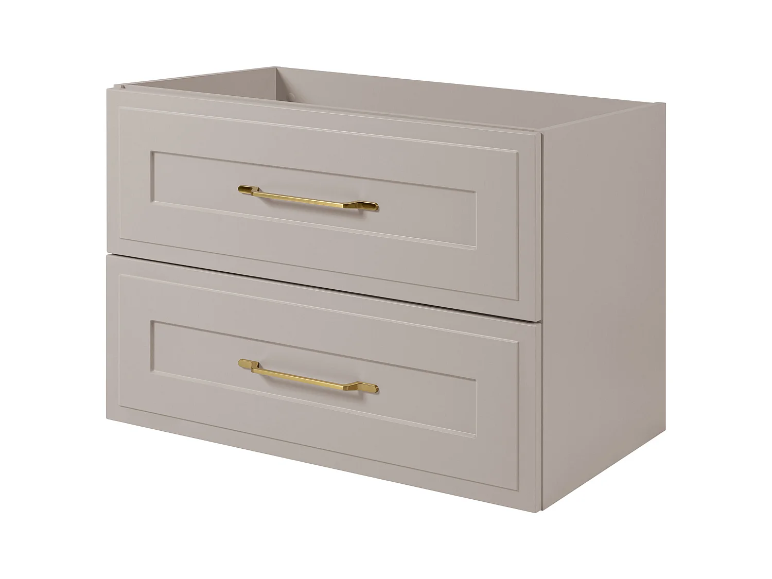 Meuble sous lavabo de style classique, cachemire, 80 x 57 x 46 cm