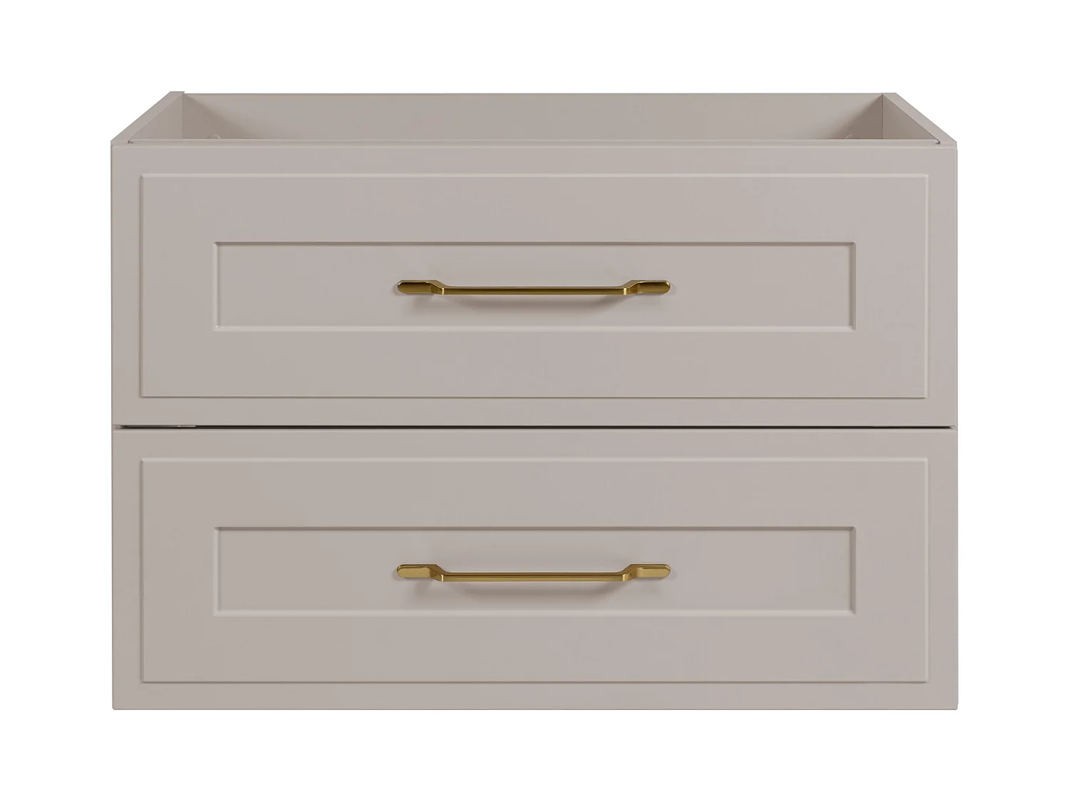 Meuble sous lavabo de style classique, cachemire, 80 x 57 x 46 cm