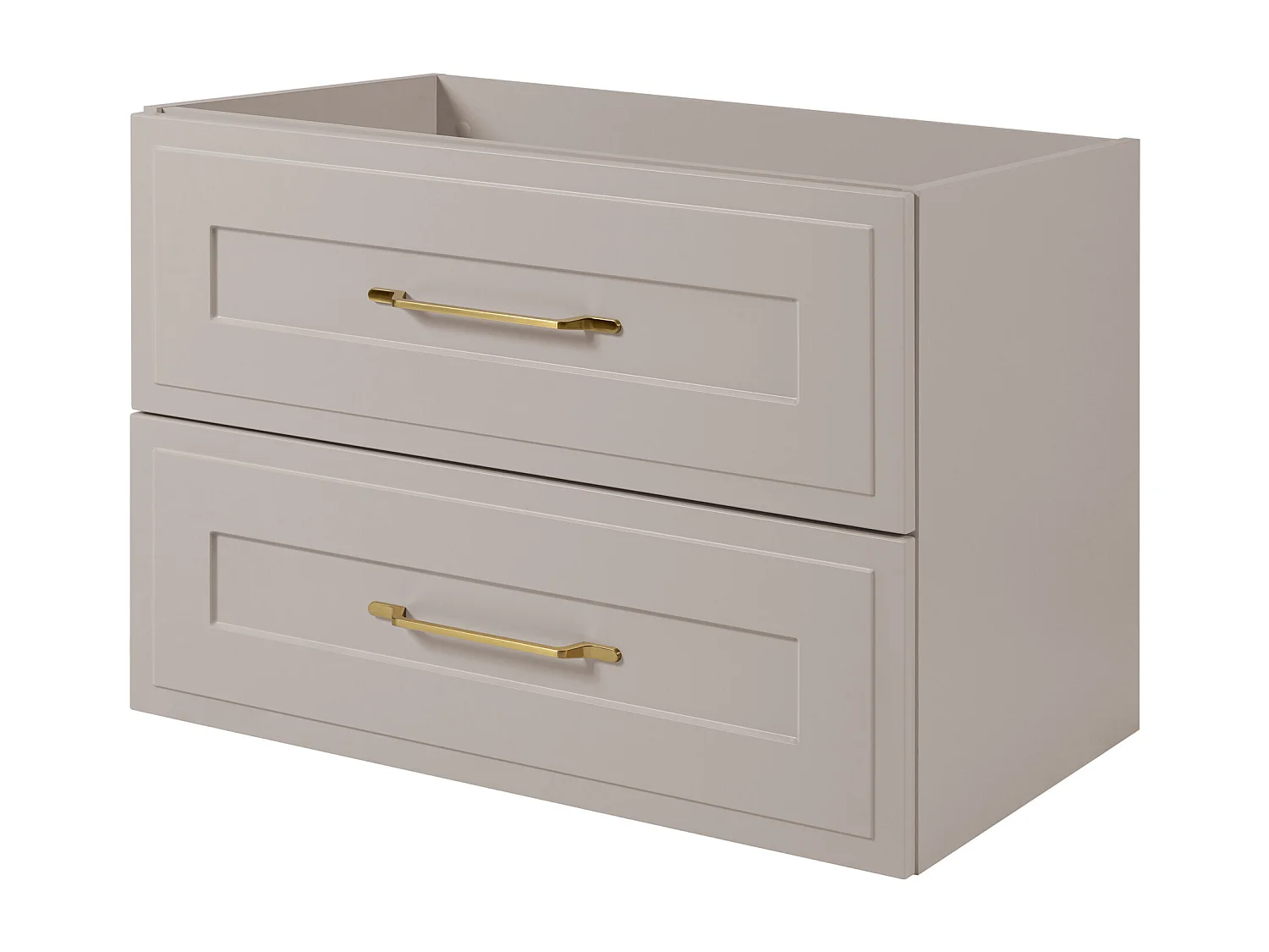 Meuble sous lavabo de style classique, cachemire, 80 x 57 x 46 cm