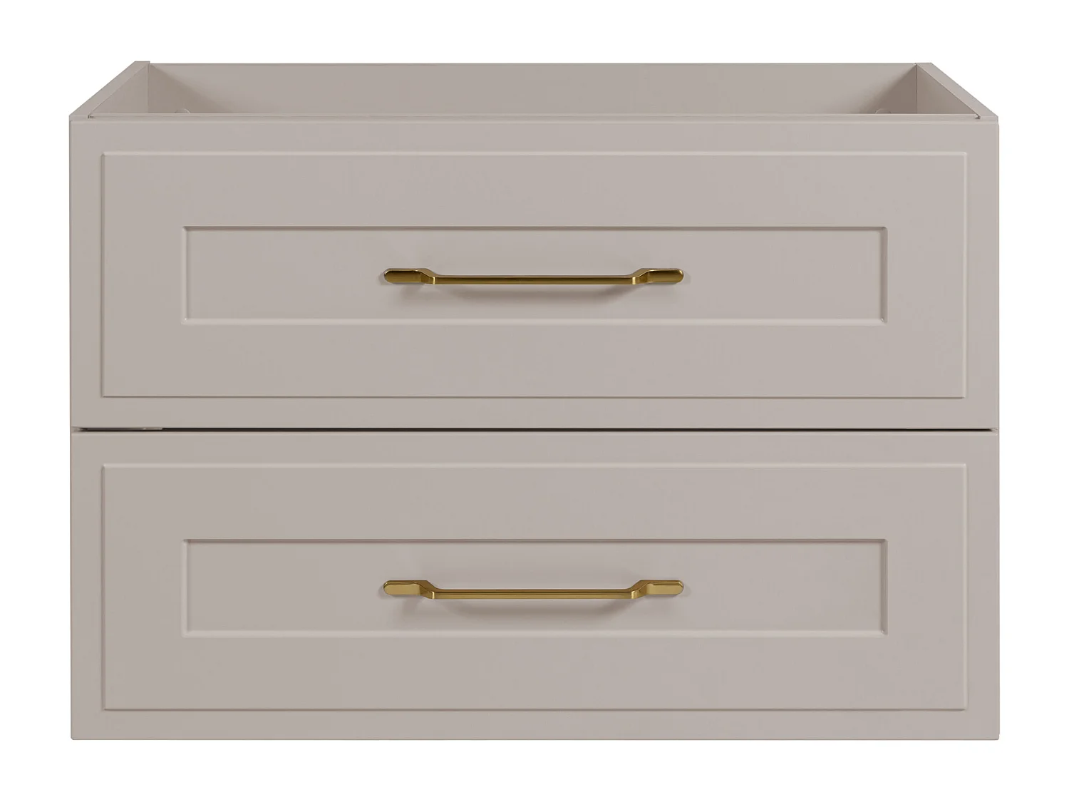 Meuble sous lavabo de style classique, cachemire, 80 x 57 x 46 cm