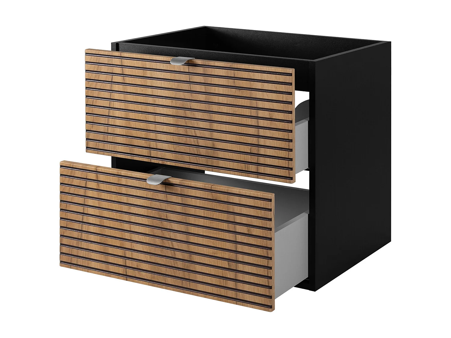 Móveis de banheiro, preto fosco, 60 x 57 x 46 cm