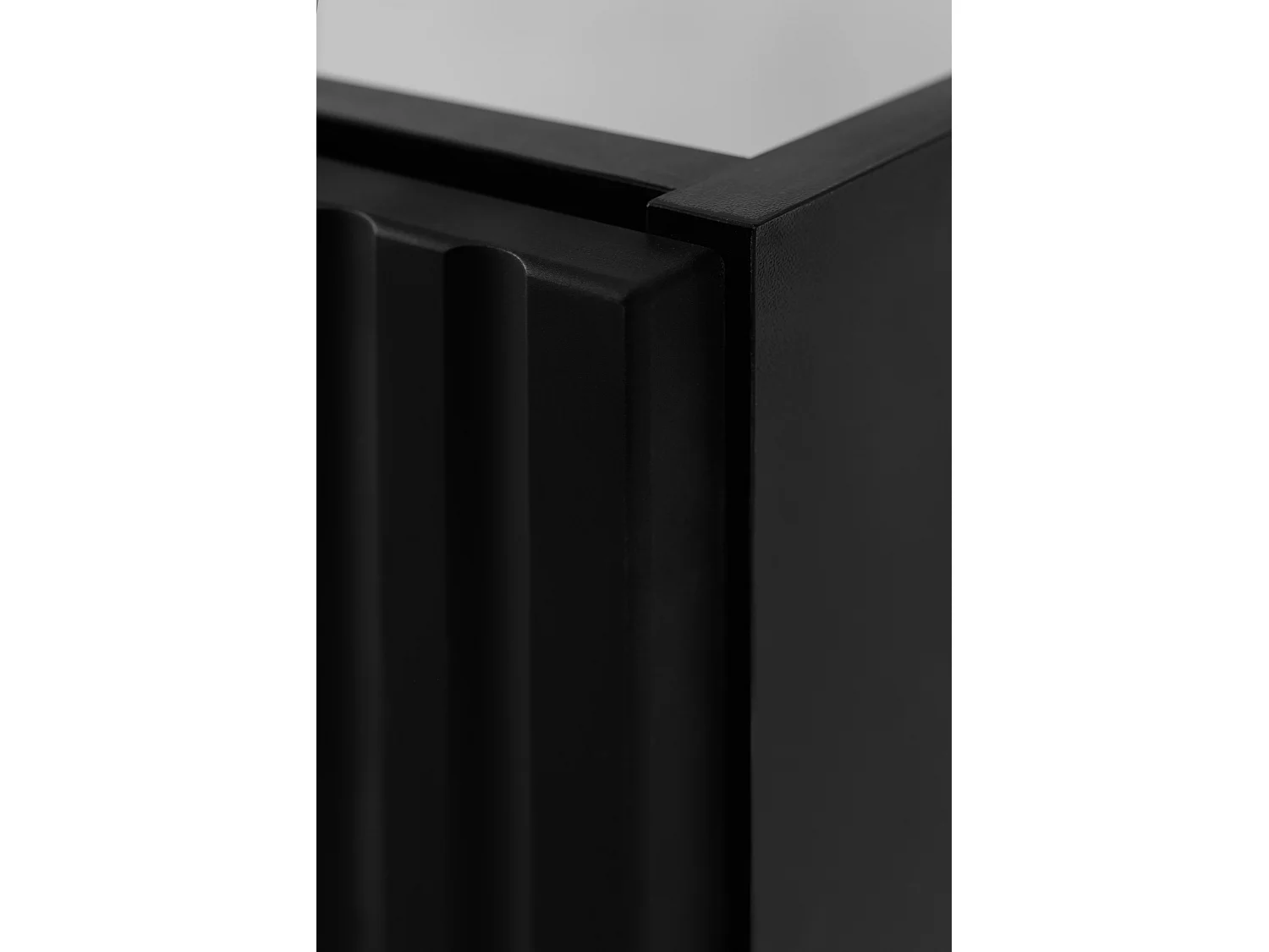 Meuble vasque, Noir + poignée noire, 60 x 57 x 46 cm