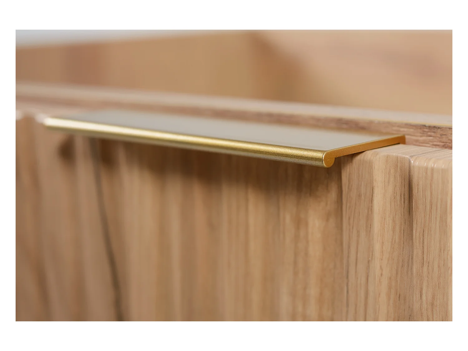 Badkamermeubel, Eik Craft + gouden handvat, 80 x 57 x 46 cm