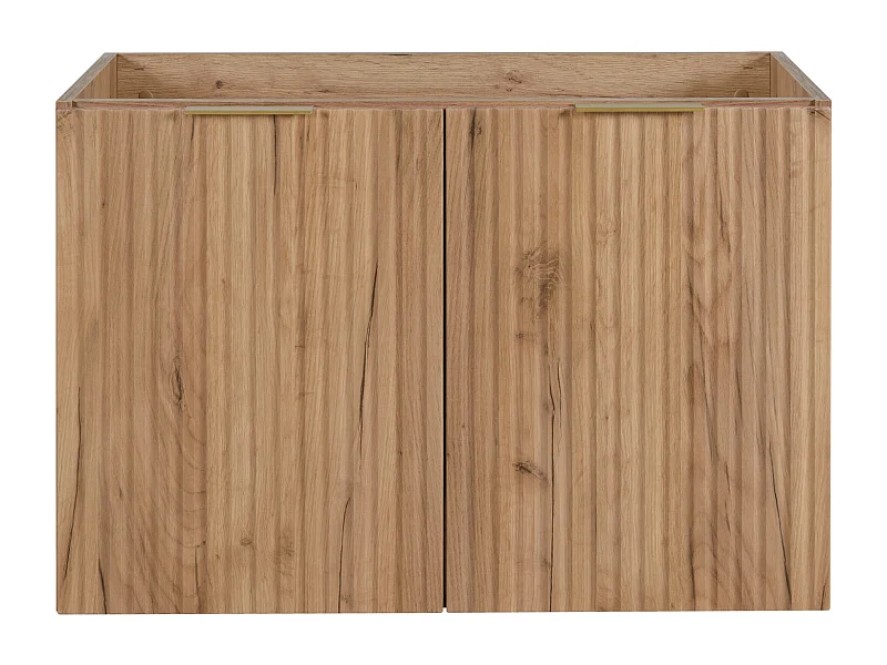 Badkamermeubel, Eik Craft + gouden handvat, 80 x 57 x 46 cm