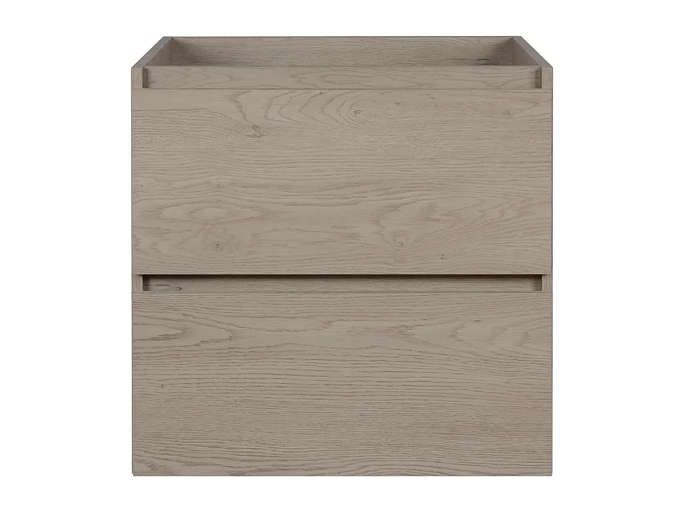 Meuble de salle de bain, pieds, Couleur: Chêne Foncé, 60 x 77 x 46 cm, sans plan de travail