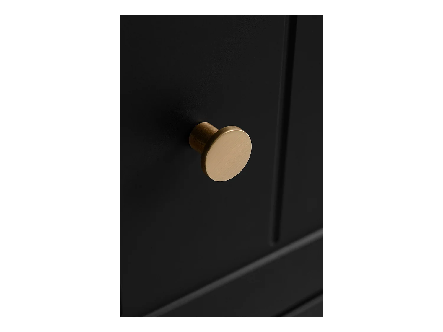 Meuble sous lavabo de style classique, noir, 160 (2 x 80) x 57 x 46 cm