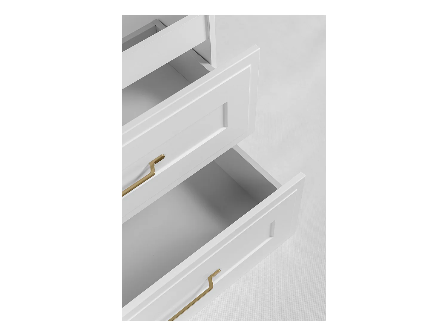 Meuble sous lavabo de style classique, blanc, 160 (2 x 80) x 57 x 46 cm
