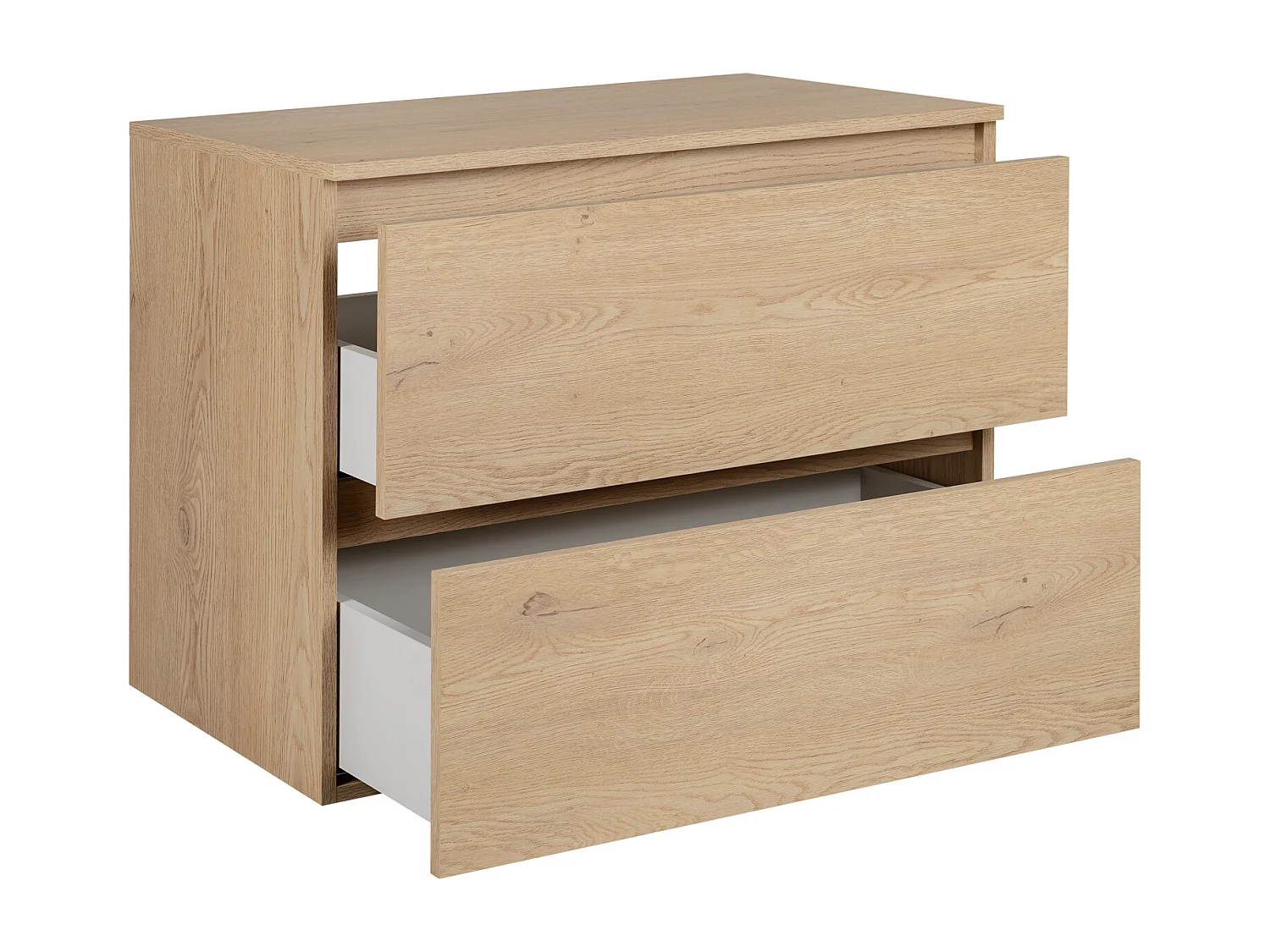 Meuble de salle de bain 80 cm + TOP, Couleur : Chêne Clair, 80 x 46 x 60,7 cm