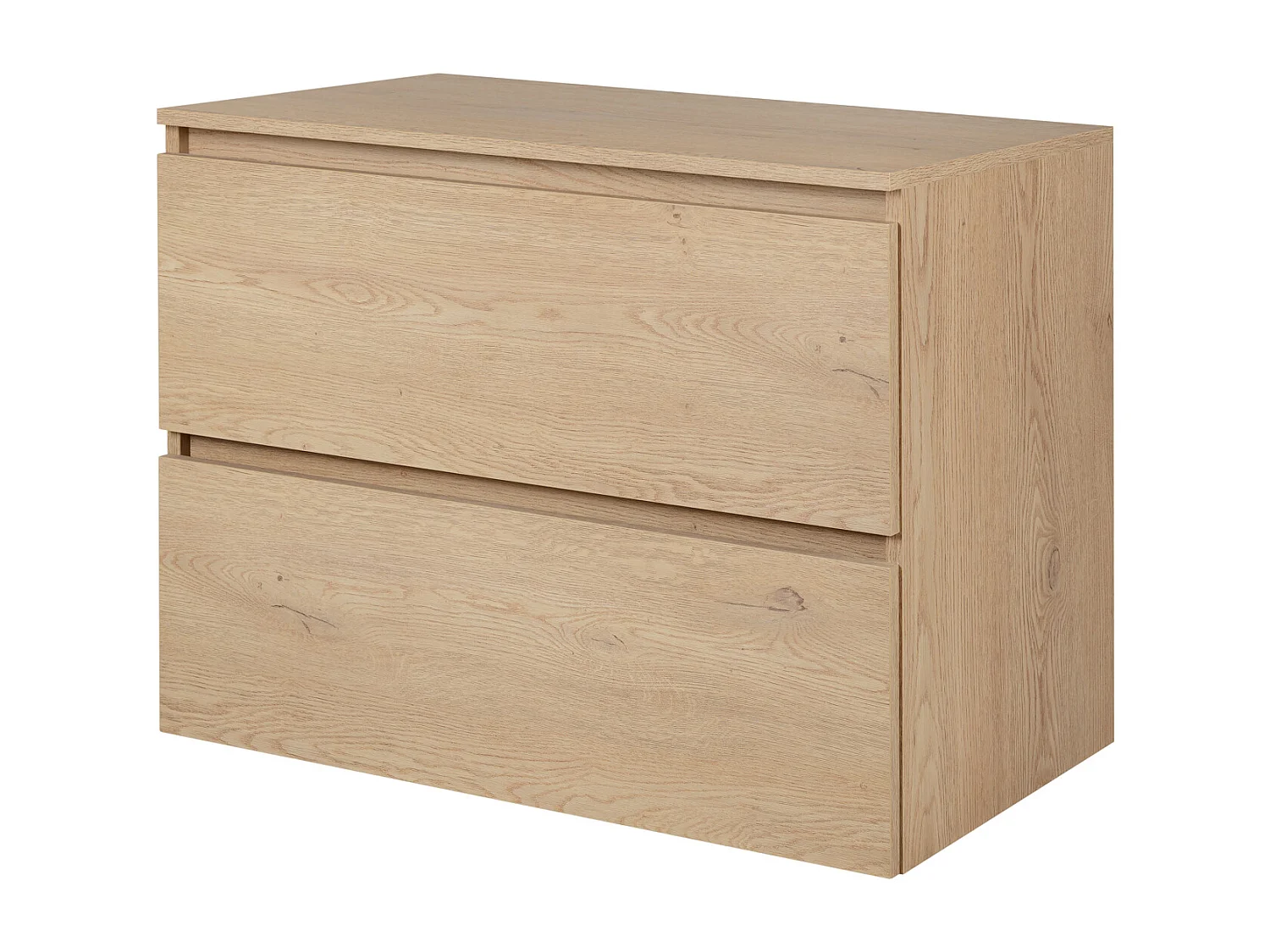 Meuble de salle de bain 80 cm + TOP, Couleur : Chêne Clair, 80 x 46 x 60,7 cm