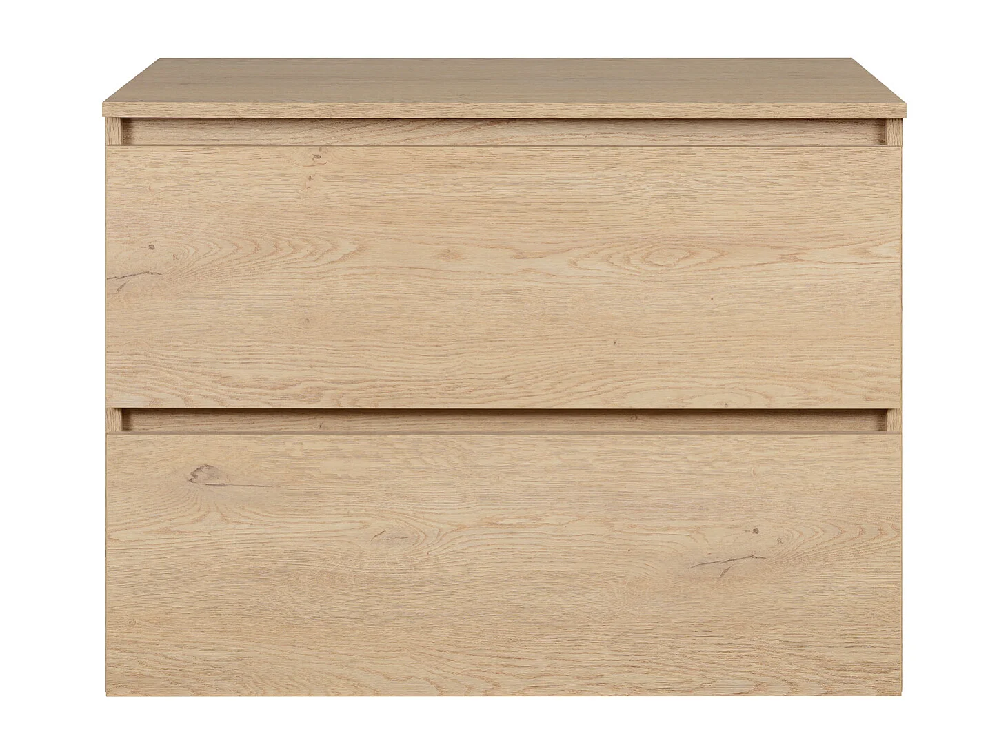 Meuble de salle de bain 80 cm + TOP, Couleur : Chêne Clair, 80 x 46 x 60,7 cm