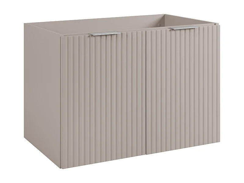 Meuble vasque, Cachemire + poignée argentée, 80 x 57 x 46 cm