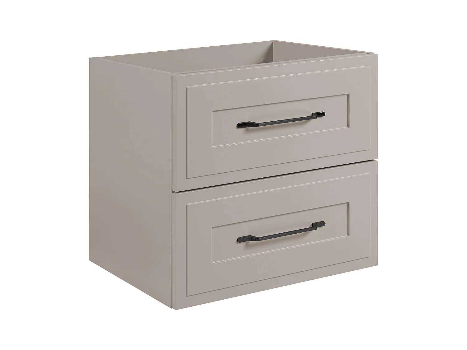 Meuble sous lavabo de style classique, cachemire, 60 x 57 x 46 cm