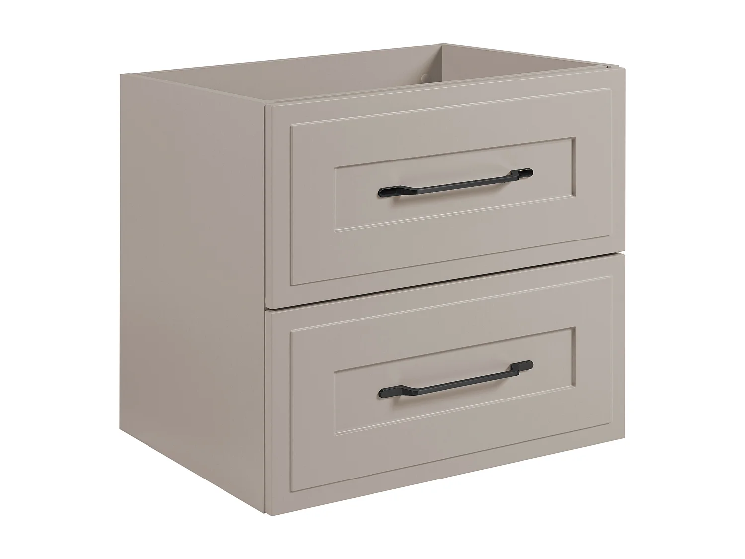 Waschtischunterschrank im klassischen Stil, Kaschmir, 60 x 57 x 46 cm