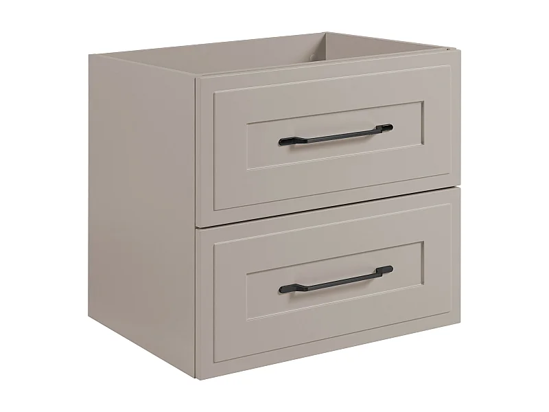 Waschtischunterschrank im klassischen Stil, Kaschmir, 60 x 57 x 46 cm