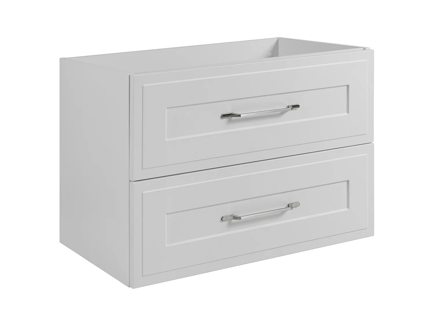 Meuble sous lavabo de style classique, blanc, 80 x 57 x 46 cm