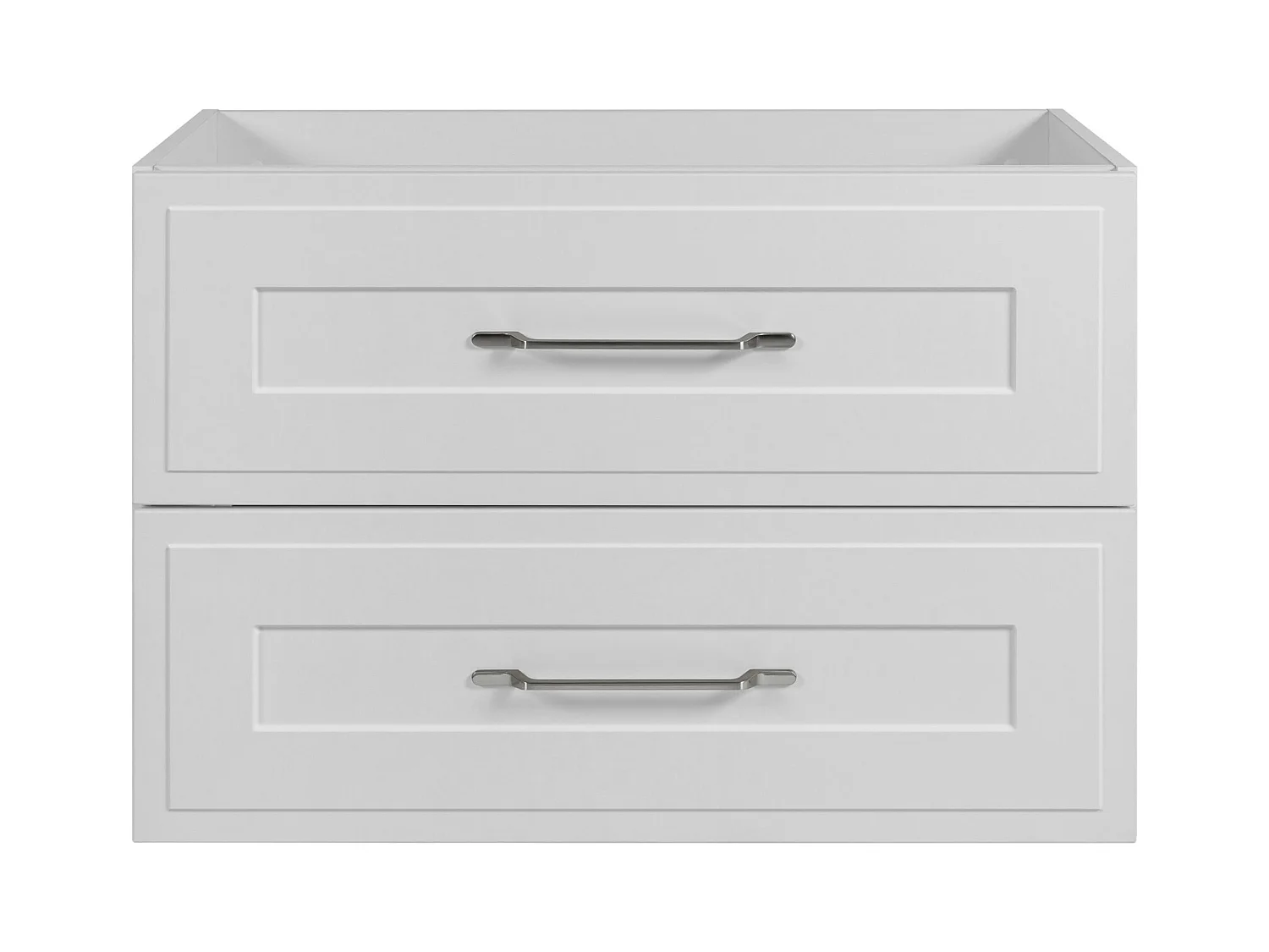 Meuble sous lavabo de style classique, blanc, 80 x 57 x 46 cm