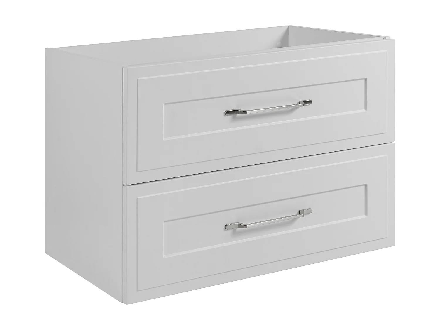 Meuble sous lavabo de style classique, blanc, 80 x 57 x 46 cm