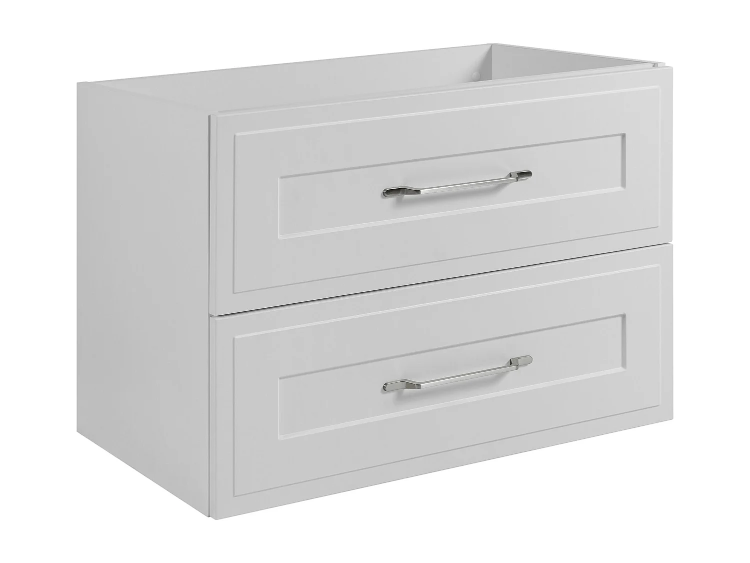 Meuble sous lavabo de style classique, blanc, 80 x 57 x 46 cm