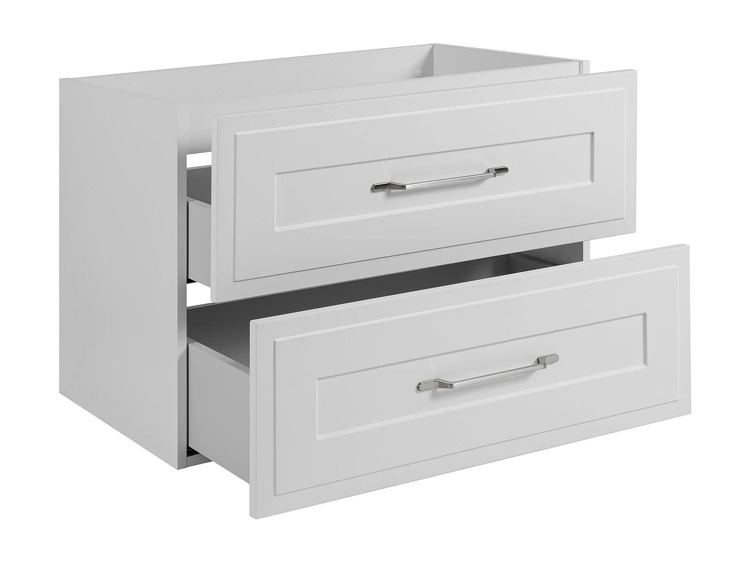 Meuble sous lavabo de style classique, blanc, 80 x 57 x 46 cm