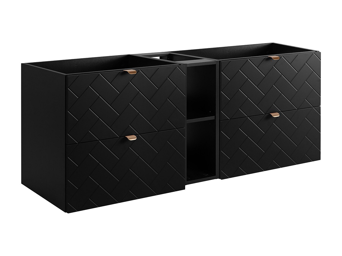 meuble-de-salle-de-bain-noir-mat-140-x-57-x-46-cm-poign-es-dor-es