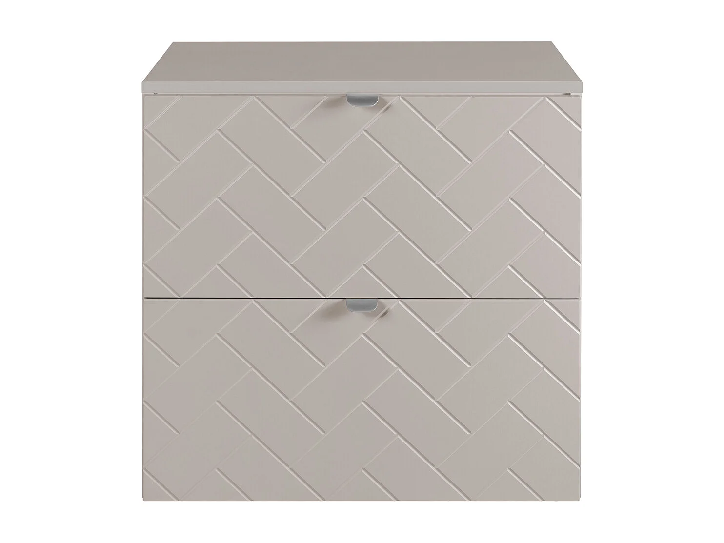 Meuble de salle de bain, Cachemire, 60 x 57 x 46 cm, poignées argentées