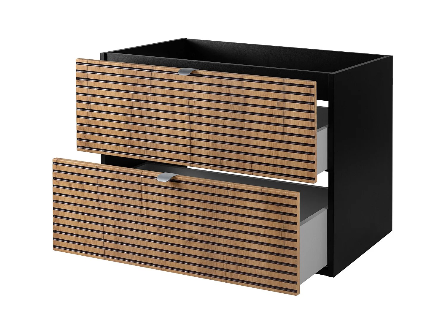 Badezimmermöbel, Mattschwarz, 80 x 57 x 46 cm