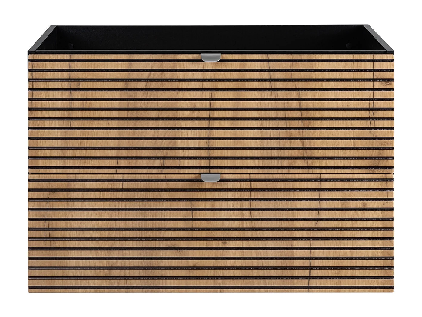 Meuble de salle de bain, Noir Mat, 80 x 57 x 46 cm