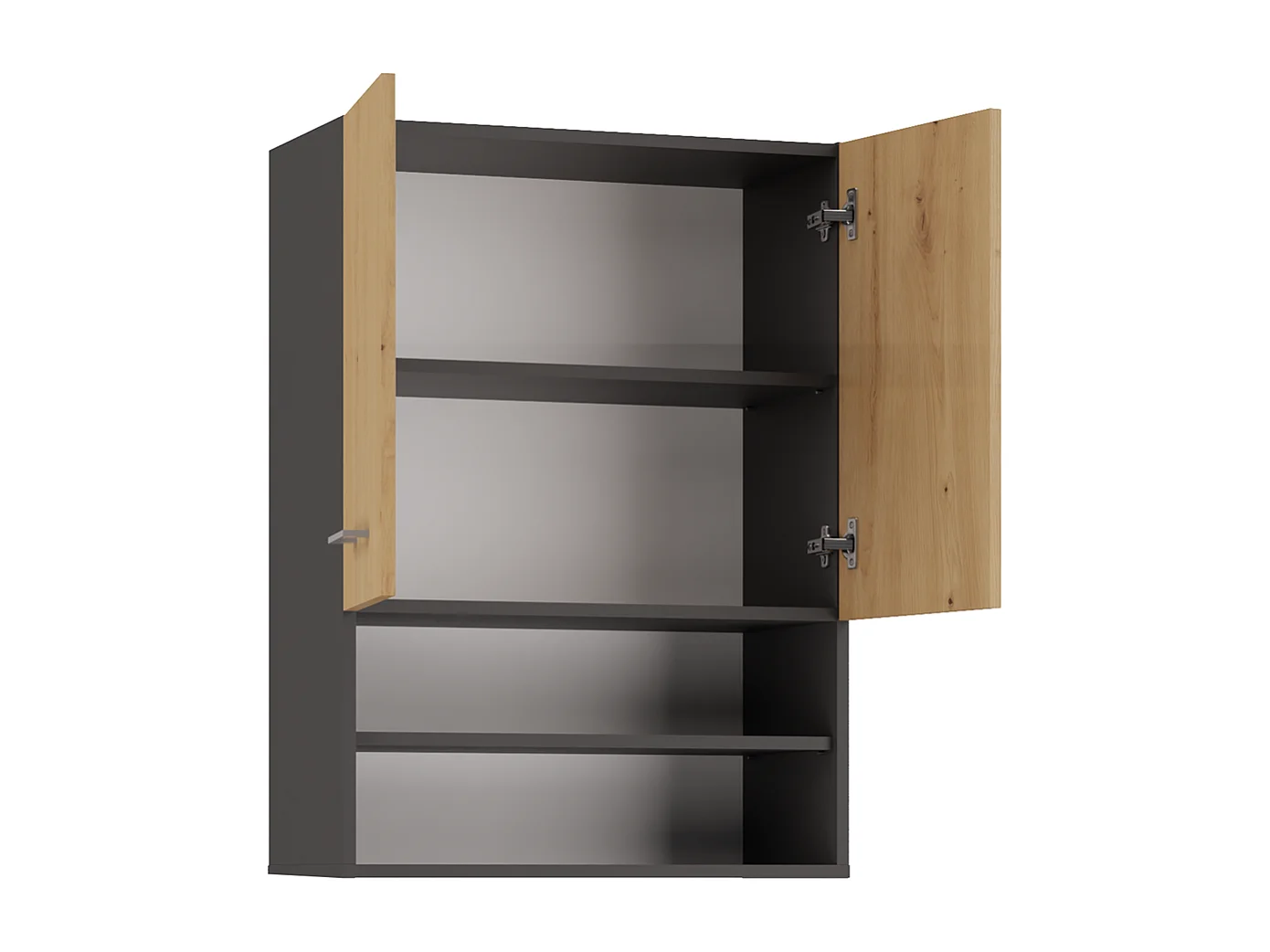 Armoire pour machine à laver, 30 x 64 x 90 cm, Anthracite / Chêne Artisan