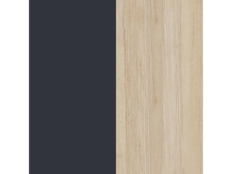 Mesa de comedor Zen  patas cruzadas roble/negro 75x140x80 cm Adec